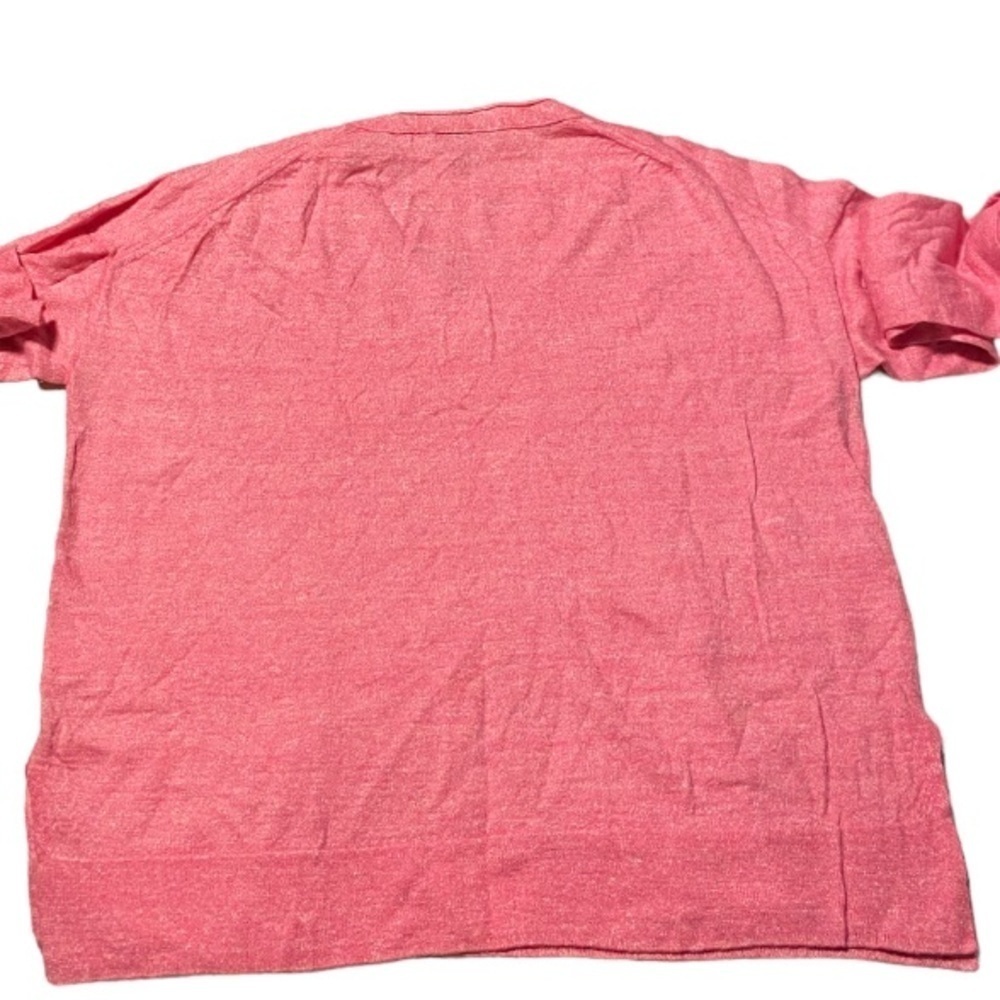 J.Crew Pink Wool Linen V-Neck Sweater Size Medium - Picture 2 of 7